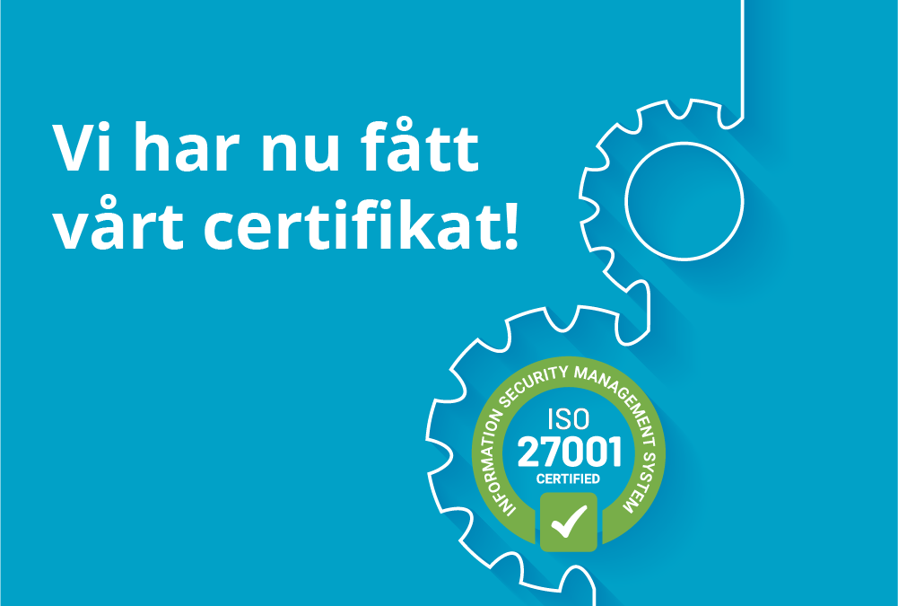 Zert AB är nu certifierad för informationssäkerhet ISO 27001