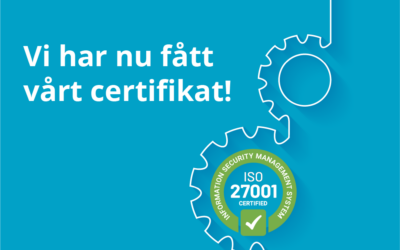 Zert AB är nu certifierad för informationssäkerhet ISO 27001